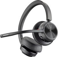 Poly - Voyager 4320 Wireless Noise Cancelling Stereo Headset with mic - Black