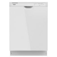 Whirlpool - 24&quot; Front Control Built-In Dishwasher with Boost Cycle and 57 dBA - White