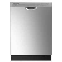 Whirlpool - Front Control Built-In Dishwasher with Boost Cycle and 57 dBa - Stainless Steel
