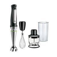 Braun - MultiQuick Immersion Hand Blender + 1.5-Cup Food Processor, Whisk, Beaker, MQ7025 - Black