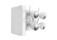 Lorex - 8-Channel 4-Camera Outdoor Wire Free 2K 1TB NVR Security System - White