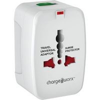 Chargeworx - 4-in-1 International Travel Adapter - White