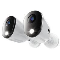 Night Owl - 2-Camera Indoor/Outdoor Wired 4K Security Cameras with 2-Way Audio - White