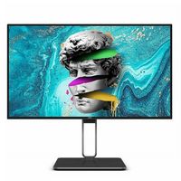 AOC - 27" IPS LCD 4K UHD Monitor with HDR (USB, HDMI) - Black, Gray