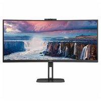 AOC - CU34V5CW 34&quot; LED Curved Monitor with HDR (USB, HDMI) - Black