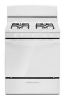 Amana - 5.0 Cu. Ft. Freestanding Single Oven Gas Range with Easy-Clean Glass Door - White