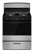 Amana - 5.0 Cu. Ft. Freestanding Single Oven Gas Range with Easy-Clean Glass Door - Stainless Steel
