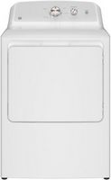 GE - 7.2 Cu. Ft. Electric Dryer with Long Venting up to 120 Ft. - White with Silver Matte