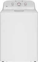 GE - 4.3 Cu. Ft. High-Efficiency Top Load Washer with Cold Plus - White with Silver Matte