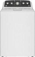 GE - 4.5 Cu. Ft. High-Efficiency Top Load Washer with Deep Fill and Cold Plus - White with Matte ...