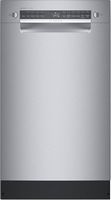 Bosch - 300 Series 18" Front Control Smart Built-In Dishwasher with 3rd Rack and 46 dBA - Stainle...