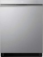 LG - 24&quot; Top Control Smart Built-in Stainless Steel Tub Dishwasher with 3rd Rack, QuadWash Pro an...