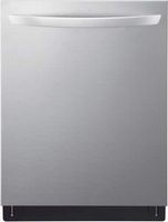 LG - 24" Top Control Smart Built-in Stainless Steel Tub Dishwasher with 3rd Rack, QuadWash Pro an...