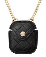 Anne Klein - Faux Leather Case for Apple AirPods, Apple Airpods Keychain Case, Quilted Leather, C...
