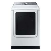 Samsung - 7.4 Cu. Ft. Smart Electric Dryer with Steam and Pet Care Dry - White