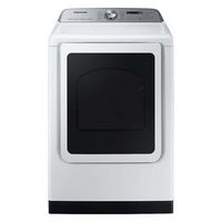 Samsung - Open Box 7.4 Cu. Ft. Smart Gas Dryer with Steam and Pet Care Dry - White