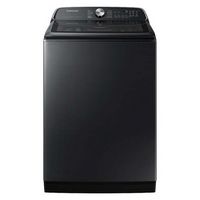 Samsung - Open Box 5.5 Cu. Ft. High-Efficiency Smart Top Load Washer with Super Speed Wash - Brus...