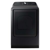 Samsung - Open Box 7.4 Cu. Ft. Smart Gas Dryer with Steam Sanitize+ - Black