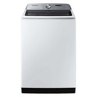 Samsung - Open Box 5.5 Cu. Ft. High-Efficiency Smart Top Load Washer with Super Speed Wash - White