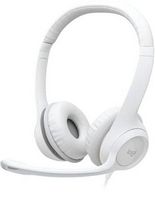 Logitech - H390 Wired USB On-Ear Stereo Headphones - Off-White