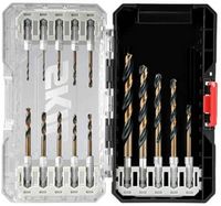 Skil - 15pc Hex Shank Twist Drill Bit Set - black/red