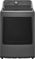 LG - 7.3 Cu. Ft. Electric Dryer with Sensor Dry - Monochrome Grey