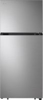 LG - 17.5 Cu. Ft. Garage Ready Top-Freezer Refrigerator with Reversible Doors - Stainless Steel