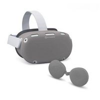 Hyperkin - GelShell Headset Silicone Skin and Lens Cover Set for Oculus Quest 2 - Gray