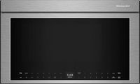 KitchenAid - 1.1 Cu. Ft. Convection Flush Built-In Over-the-Range Microwave with Air Fry Mode - S...