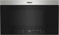 Whirlpool - 1.1 Cu. Ft. Over the Range Microwave with Flush Built-In Design - Stainless Steel