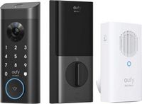 Smart Lock E330 with Chime WiFi Replacement Deadbolt with eufy App|Keypad|Biometric Access - Ligh...