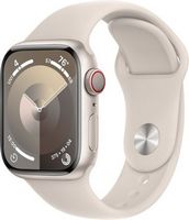 Apple Watch Series 9 GPS + Cellular 41mm Aluminum Case with Starlight Sport Band  (Small/Medium) ...