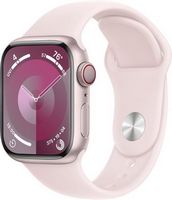 Apple Watch Series 9 GPS + Cellular 41mm Aluminum Case with Light Pink Sport Band  (Small/Medium)...