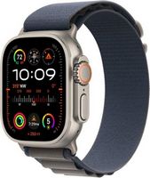 Apple Watch Ultra 2 GPS + Cellular 49mm Titanium Case with Blue Alpine Loop&#160; (Medium) - Titanium ...