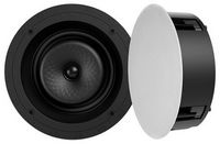 Sonance - VX80R - Visual Experience Series 8" Large Round 2-Way Speakers (Pair) - Paintable White