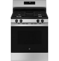GE - 5.3 Cu.Ft. Freestanding Gas Range with Self-Clean and Steam Cleaning Option and Built-In Wi-...
