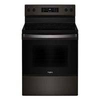 Whirlpool - 5.3 Cu. Ft. Freestanding Electric Range with Cooktop Flexibility - Black Stainless Steel