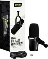 Shure - MV7+ USB-C/XLR Dynamic Podcast Microphone - Black