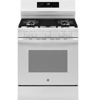 GE - 5.3 Cu. Ft. Freestanding Gas Convection Range with Steam Cleaning and EasyWash Oven Tray - W...