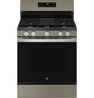GE - 5.3 Cu. Ft. Freestanding Gas Range with Self-Clean and Steam Cleaning Option and Crisp Mode ...