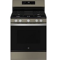 GE - 5.3 Cu. Ft. Freestanding Gas Convection Range with Steam Cleaning and EasyWash Oven Tray - S...