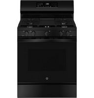 GE - 5.3 Cu. Ft. Freestanding Gas Convection Range with Steam Cleaning and EasyWash Oven Tray - B...