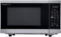 Sharp - 1.4 cu. ft. 1100W Smart Countertop Microwave with Inverter Cooking and Works with Alexa -...