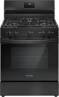 Frigidaire - 5.1 Cu. Ft Freestanding Gas Range with Quick Boil Burner - Black