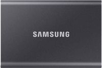 Samsung - T7 4TB External USB 3.2 Gen 2 Portable SSD with Hardware Encryption - Titan Gray