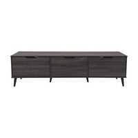 CorLiving - Cole Collection TV Stand with Enclosed Cabinets for Most TVs up to 85&quot; - Dark Gray