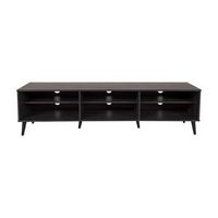 CorLiving - Cole Collection TV Stand with Open Cabinets for Most TVs up to 85&quot; - Dark Gray