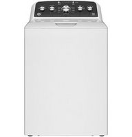 GE - 4.6 Cu. Ft. High-Efficiency Top Load Washer with Deep Fill and Cold Plus - White with Matte ...