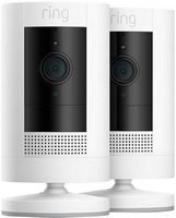 Ring - 2-Pack Outdoor Cam (Stick Up Cam) Indoor/Outdoor Wire Free 1080p Security Camera - White