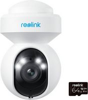 Reolink - E Series E560 Outdoor Plug-In 4K Security Camera with 64GB MicroSD, PTZ, Wi-Fi 6 &amp; Colo...